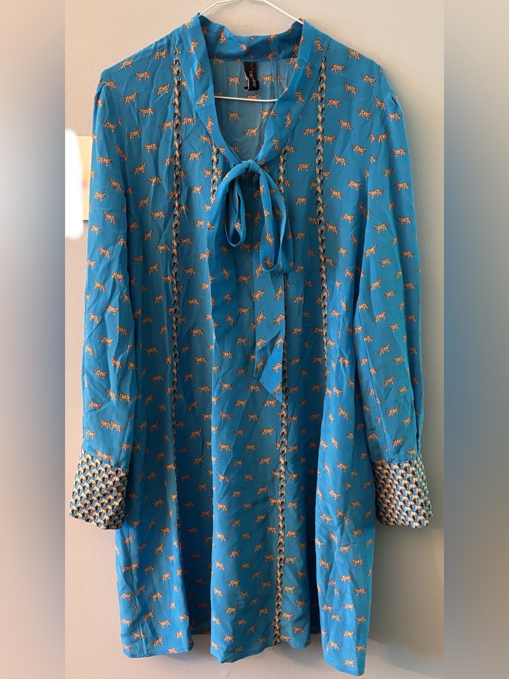 Marc Cain Bright Blue Printed Dress